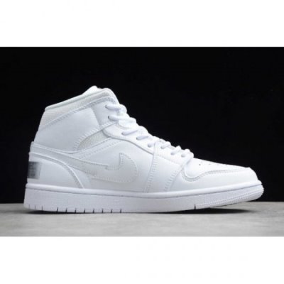 Nike Air Jordan 1 Mid Aj1 London Beyaz / Kırmızı / Gümüş Basketbol Ayakkabısı Türkiye - NQ0PPV6Z